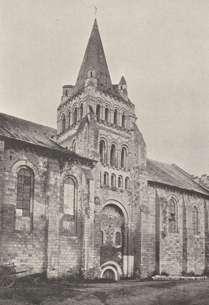 MAINE- ET- LOIRE. Cunault. Église 1895 old antique vintage print picture